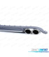 DIFFUSEUR ARRIÈRE AUDI A4 B8 07-11 LOOK S4 + EMBOUTS CHROMÉ