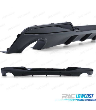 DIFFUSEUR BMW F10 F11 10-16 LOOK M NOIR BRILLANT