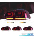 FEUX ARRIÈRE VOLKSWAGEN VW GOLF 6 LOOK R FULL LED DYNAMIQUES ROUGE 08-12