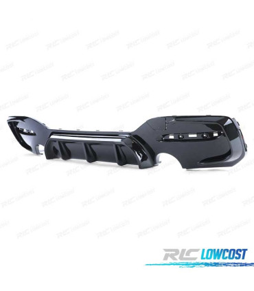 DIFFUSEUR BMW F20 F21 LCI 15-19 LOOK M PERFORMANCE NOIR BRILLANT O---O