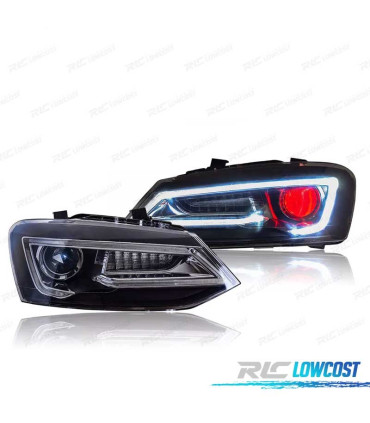 PHARES VOLKSWAGEN VW POLO 6R 09-17 LED LIGHT BAR DEVIL EYES