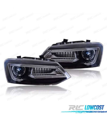 PHARES VOLKSWAGEN VW POLO 6R 09-17 LED LIGHT BAR DEVIL EYES