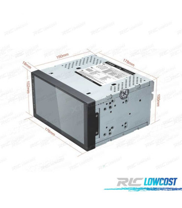 AUTORADIO GPS ÉCRAN TACTILE UNIVERSEL 2 DIN 7"