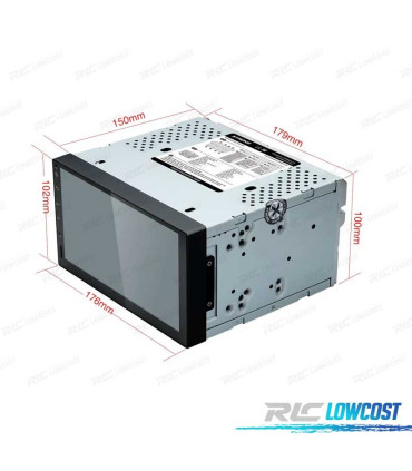 AUTORADIO GPS 7" ANDROID 9.0 2DIM MULTIMÉDIA STÉRÉO