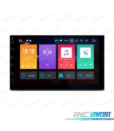 AUTORADIO GPS 7" ANDROID 9.0 2DIM MULTIMÉDIA STÉRÉO