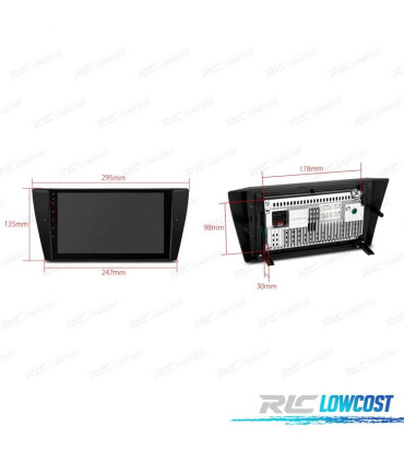 AUTORADIO GPS ANDROID 12 POUR BMW E90 E91