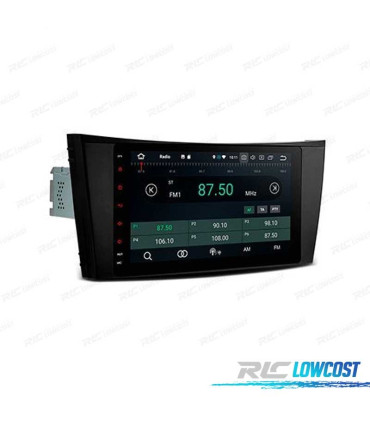 AUTORADIO GPS ANDROID 12 POUR MERCEDES W211 W219 CLS TACTIL 8" TACTILE