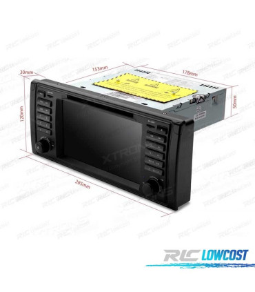 AUTORADIO GPS ANDROID 12 TACTILE 7" BMW E39 E38