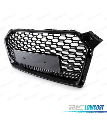 CALANDRE AUDI A5 16-19 LOOK RS5 QUATTRO NOIR BRILLANT