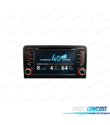 AUTORADIO GPS ANDROID 12 AUDI A3 S3 RS3 03-12 DPS