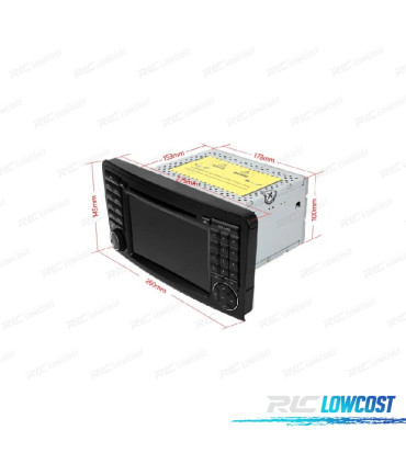 AUTORADIO GPS ANDROID 12 POUR MERCEDES CLASE ML W164 GL X164 05-12