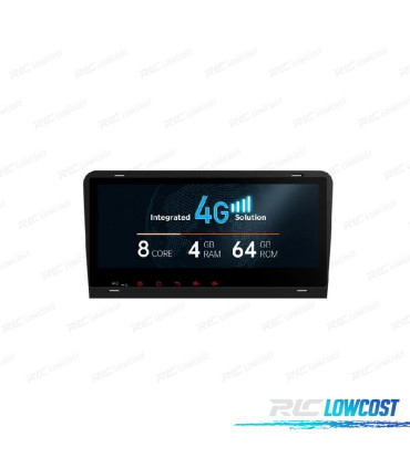 RADIO GPS ANDROID 12 4GB AUDI A3 S3 RS3 03-12