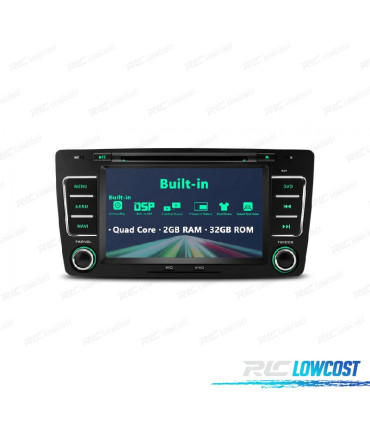 AUTORADIO GPS ANDROID 12 POUR SKODA OCTAVIA YETI 08-14