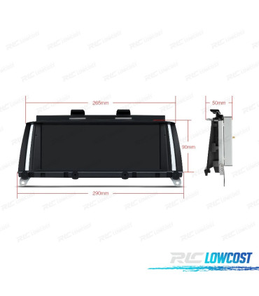 AUTORADIO GPS ANDROID 12 BMW X3 F25 X4 F26 11-13 CIC