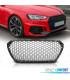 CALANDRE AUDI A4 B9 15-19 LOOK RS NOIR MAT