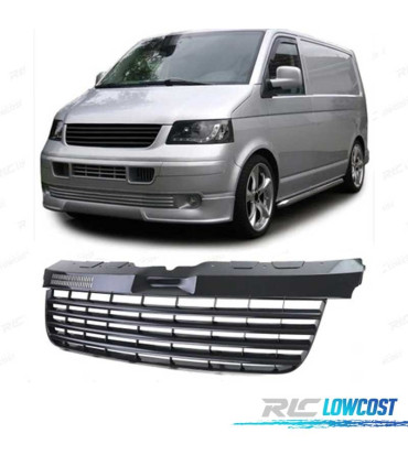 CALANDRE VOLKSWAGEN VW T5 TRANSPORTER 04-09 NOIR BRILLANT