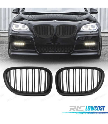 CALANDRE BMW SERIE 7 F01 DOUBLE NOIR MAT