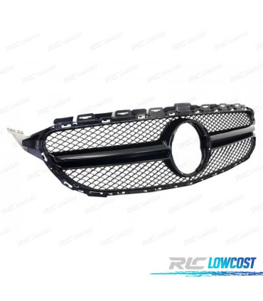 CALANDRE MERCEDES W205 14-18 LOOK AMG C63 NOIR
