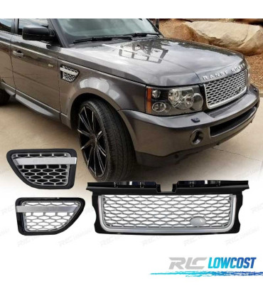 CALANDRE RANGE ROVER SPORT 05-09 LOOK AUTOBIOGRAPHY GRIS
