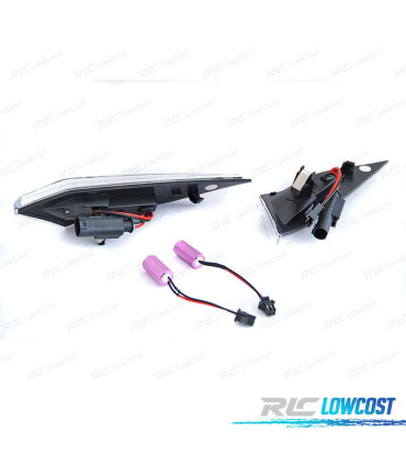 CLIGNOTANTS LATERAUX PORSCHE 911CARRERA BOXTER CAYMAN 12-16 DYNAMIQUE LED BLANC