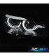 PHARES BMW X5 E70 07-13 OEM XÉNON ANGEL EYES 3D LED NOIR AFS