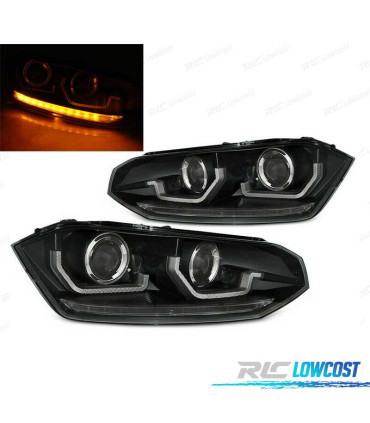 PHARES VOLKSWAGEN VW POLO 6 2G 17 LED DYNAMIQUES NOIR