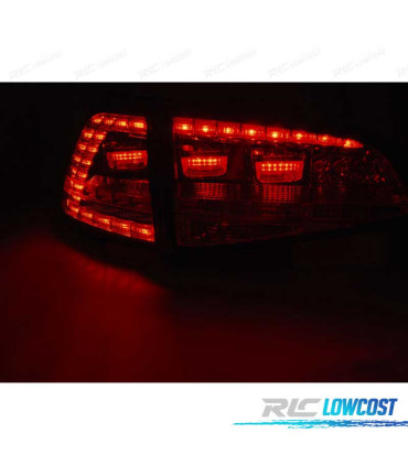 FEUX ARRIÈRE VOLKSWAGEN VW GOLF 7 12-17 LOOK GTI LED DYNAMIQUE FUMÉ