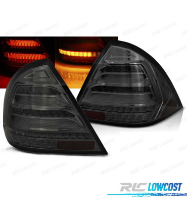 FEUX ARRIÈRE MERCEDES CLASSE C W203 04-07 BERLINE LED DYNAMIQUE FUMÉ
