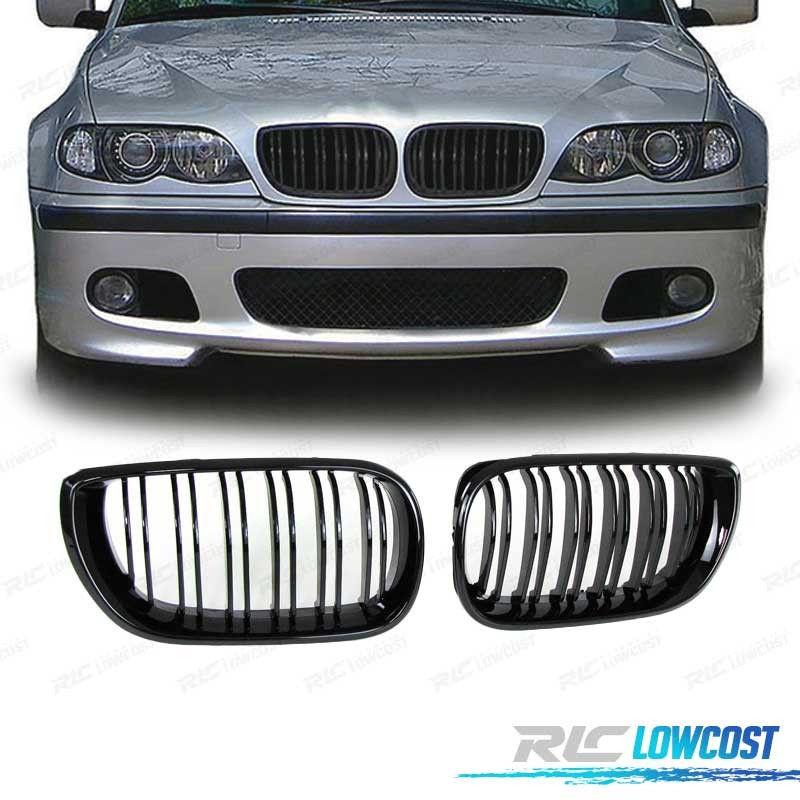 CALANDRES POUR BMW E46 BERLINE 01-05 NOIR BRILLANT