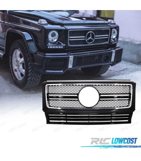CALANDRE MERCEDES CLASSE G W463 90-12 LOOK AMG G65 NOIR CHROME
