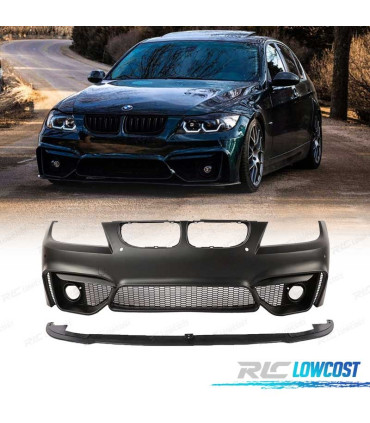 PARE-CHOCS AVANT BMW E90 E91 05-08 LOOK M4 + SPOILER LIP