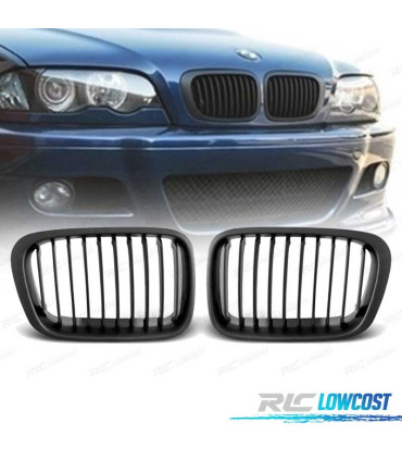 CALANDRES BMW E46 BERLINE TOURING 98-01 NOIR MATE