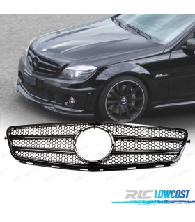 CALANDRE MERCEDES W204 07-11 LOOK AMG NOIR BRILLANT