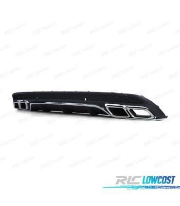 DIFFUSEUR MERCEDES CLASSE C W204 14-18 LOOK AMG C63 BERLINE + EMBOUTS D´ÉCHAPPEMENT