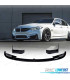 SPOILER LAME AVANT BMW F80 M3 F82 F83 M4 LOOK M PERFORMANCE NOIR BRILLANT