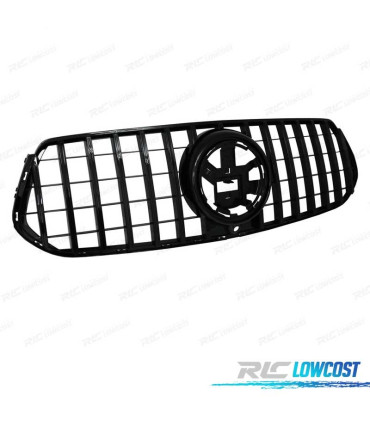 CALANDRE MERCEDES GLE W167 C167 COUPE 19- LOOK GT CAMÉRA NOIR BRILLANT