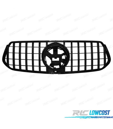 CALANDRE MERCEDES GLE W167 C167 COUPE 19- LOOK GT CAMÉRA NOIR BRILLANT