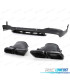 DIFFUSEUR MERCEDES GLC X253 SUV 15-18 LOOK AMG GLC63 PDC + EMBOUT D´ÉCHAPPEMENT NOIR