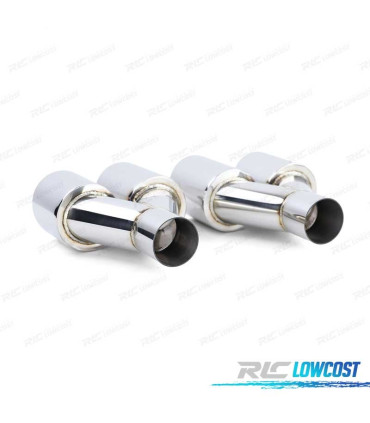 DIFFUSEUR ARRIÈRE BMW F10 F11 LOOK M PERFORMANCE + EMBOUTS CHROMÉ