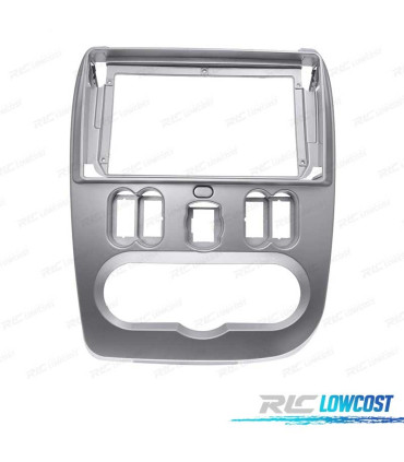 FACADE AUTORADIO 2-DIN POUR RENAULT DACIA LOGAN SANDERO DUSTER NISSAN NP200- GRIS