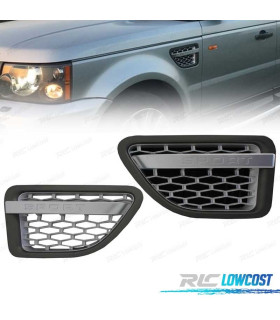 GRILLES LATÉRALES RANGE ROVER SPORT 05-09 AUTOBIOGRAPHY SILVER EDITION