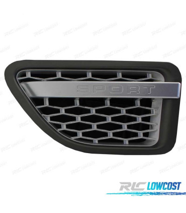 GRILLES LATÉRALES RANGE ROVER SPORT 05-09 AUTOBIOGRAPHY SILVER EDITION
