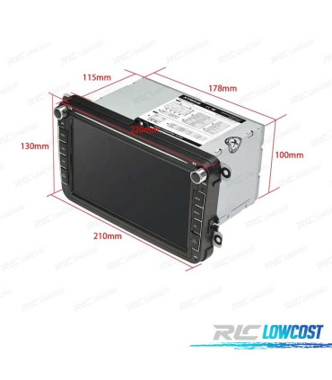RADIO 8″ GPS ANDROID 11 VOLKSWAGEN VW POUR SEAT SKODA OCTA CORE 4GB RAM+64GB ROM