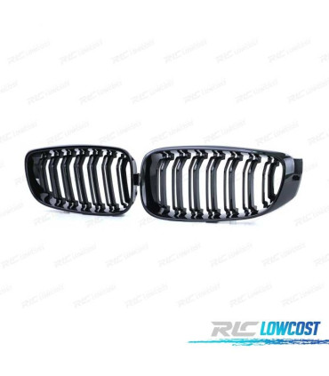 DOUBLE BMW GT F34 13-18 LOOK M4 NOIR BRILLANT
