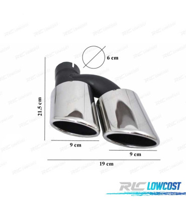 DIFFUSEUR AUDI A6 4G 10- LOOK S6 + EMBOUTS D'ÉCHAPPEMENT