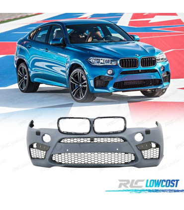 PARE-CHOCS AVANT BMW X6 F16 14- LOOK X6M PDC SRA