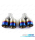 EMBOUT D´ÉCHAPPEMENT ACIER INOXYDABLE TITANE 2 DOUBLE 89MM OO---OO