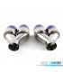 EMBOUT D´ÉCHAPPEMENT ACIER INOXYDABLE TITANE 2 DOUBLE 89MM OO---OO