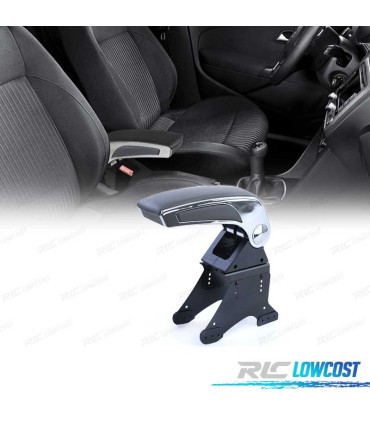 ACCOUDOIR UNIVERSEL NOIR ET GRIS CHROMÉ