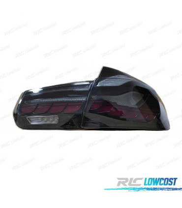 FEUX ARRIÈRE BMW F30 LIGHT BAR OLED FULL LED ROUGE FUMÉ